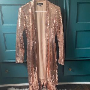 Lulus Rose Gold Sequin Jacket